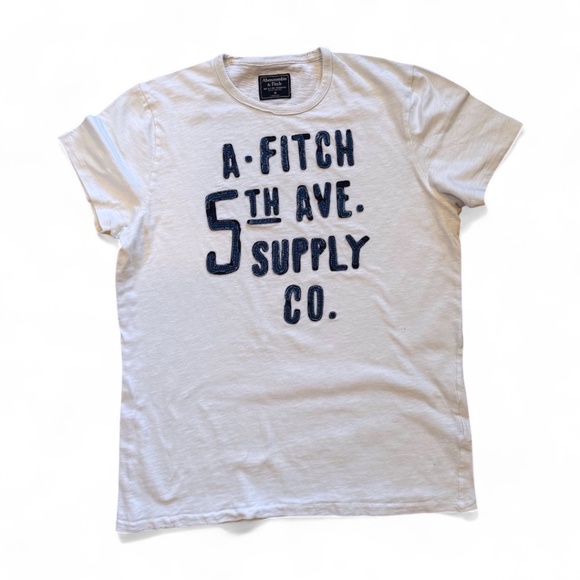 Abercrombie & Fitch Men’s  Tee Size M – White - Picture 1 of 4